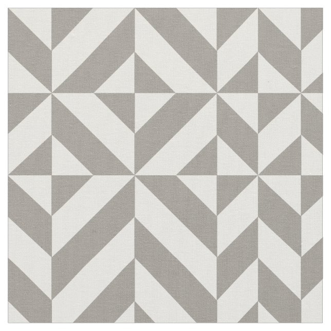 Tissu Motif de cube géométrique argenté (Fermer)