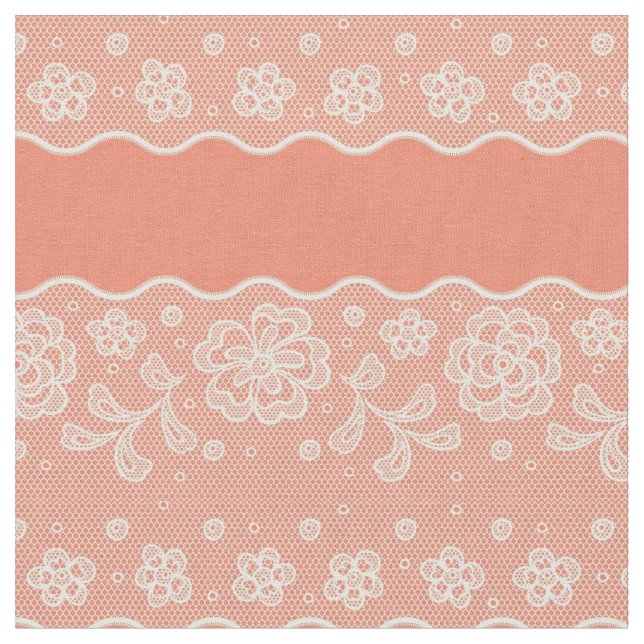 Tissu Motif de dentelle, cru 4 de fleur (Fermer)
