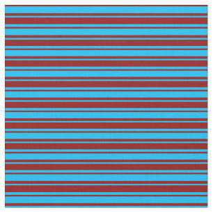 Tissu Motif de des bandes bleu ciel profond et rouge fo