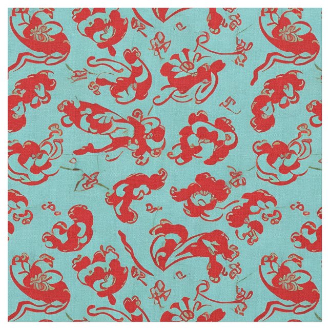 Tissu Motif de design oriental (Fermer)