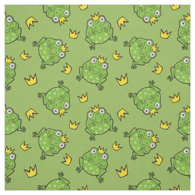 Tissu Motif de dessin de grenouille (Échantillon)