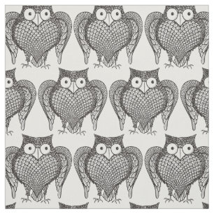Tissu Motif de dessin de hibou