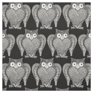 Tissu Motif de dessin de hibou