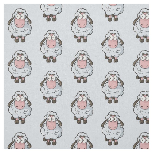 Tissu Motif de dessin sur le mouton (Échantillon)