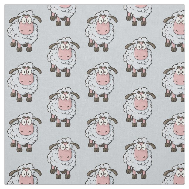 Tissu Motif de dessin sur le mouton (Échantillon)