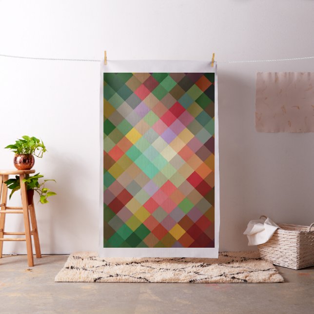 Tissu Motif de diamant géométrique moderne #15 (In Situ)