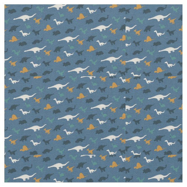 Tissu Motif de dinosaure spatiale (Fermer)