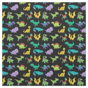 Tissu Motif de dinosaures de Derpy
