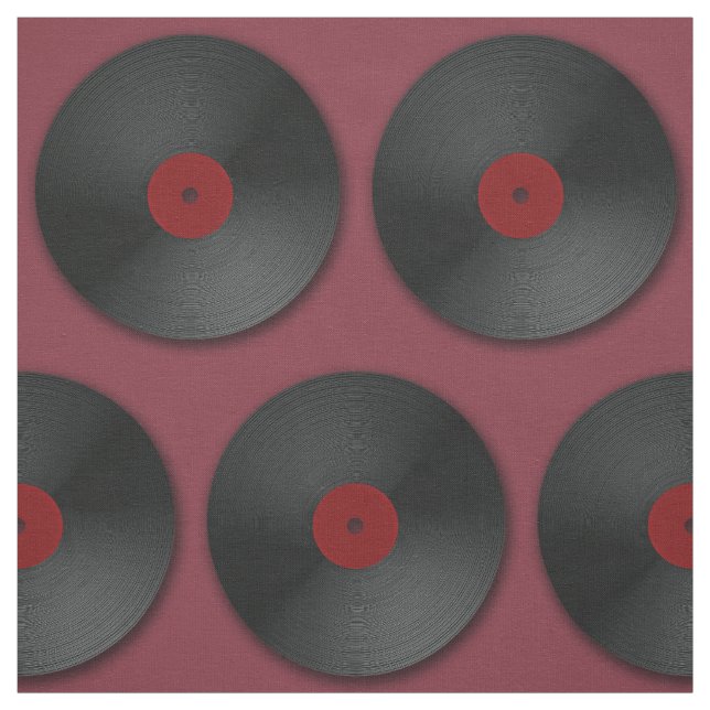 Tissu Motif de disques de LP (Échantillon)