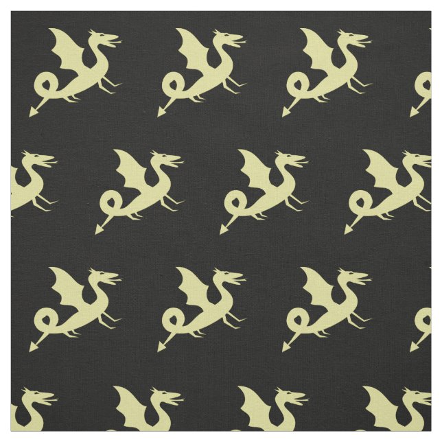 Tissu Motif de dragon médiéval cool (Échantillon)