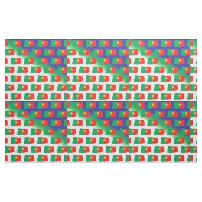 Tissu Motif de drapeau du Portugal (Yard)