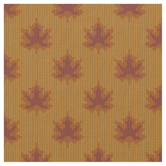Tissu Motif de feuille automne (Fermer)