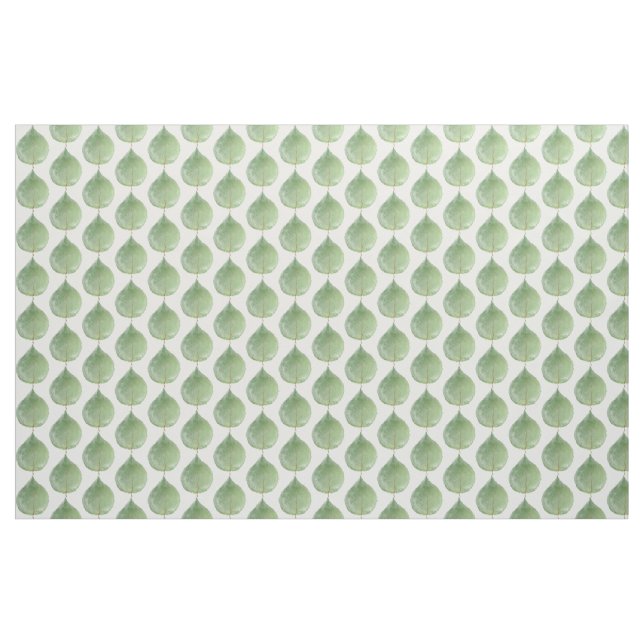 Tissu Motif de feuille d'eucalyptus vert (Yard)