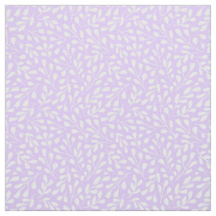 Tissu Motif de feuilles botaniques blanches modernes Lil