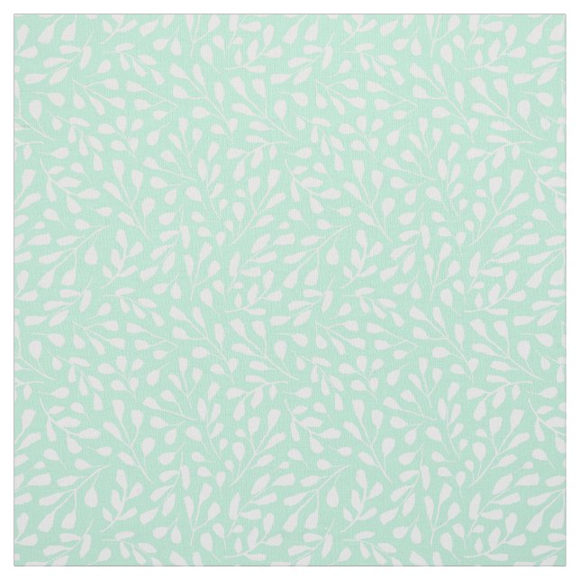Tissu Motif de feuilles botaniques blanches modernes Neo (Échantillon)