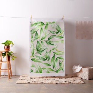 Tissu Motif de feuilles de palmiers tropicaux