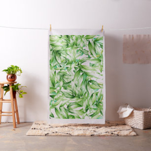 Tissu Motif de feuilles de palmiers tropicaux