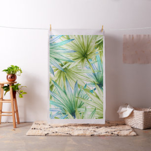 Tissu Motif de feuilles de palmiers tropicaux