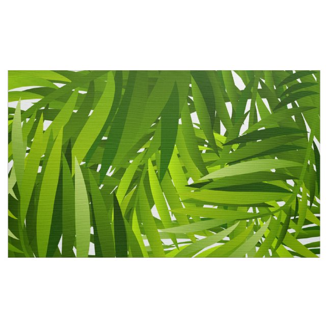 Tissu Motif de feuilles vertes (Yard)