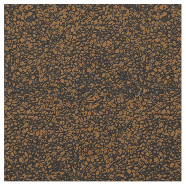 Tissu Motif de fèves de café (Fermer)
