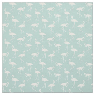 Tissu Motif De Flamants roses, Modèle Flamingo, Bleu