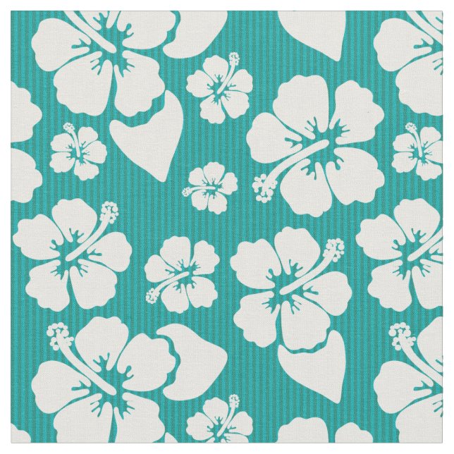Tissu Motif de fleur hawaïen de ketmie (Fermer)