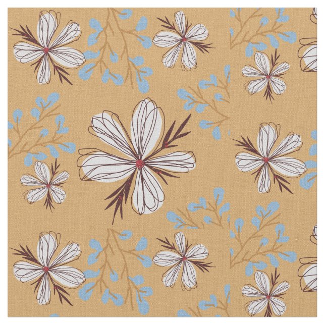 Tissu motif de fleurs (Fermer)