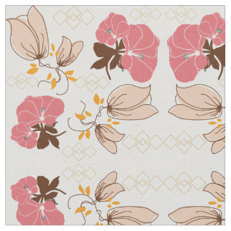 Tissu motif de fleurs