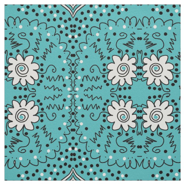 Tissu motif de fleurs (Échantillon)