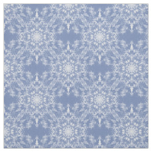 Tissu Motif de flocon de neige en dentelle Abstraite sur