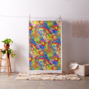 Tissu Motif de flower power + vos idées