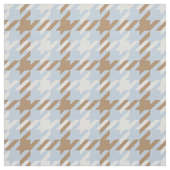 Tissu motif de fond bleu et beige rétro (Échantillon)
