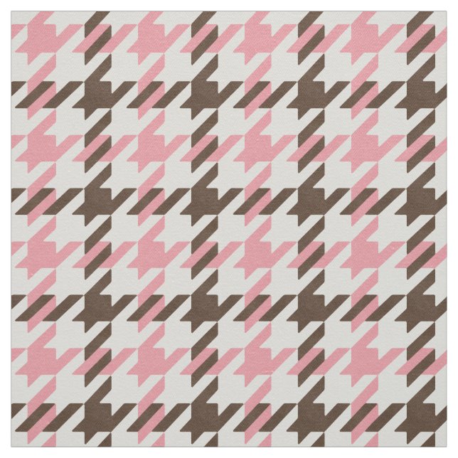 Tissu motif de fond rose et marron rétro (Échantillon)