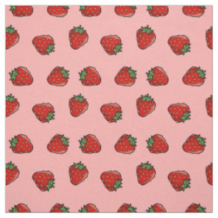 Tissu Motif de fraise