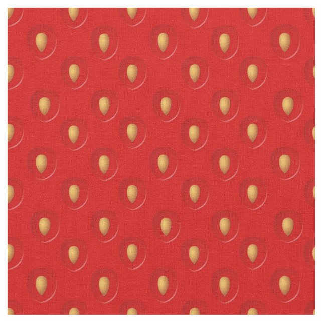 Tissu Motif de fraise (Fermer)