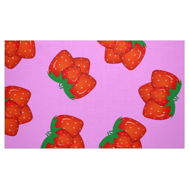 Tissu Motif de fraises (Fat Quarter)