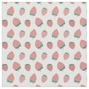 Tissu Motif de fraises fraîches