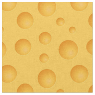 Tissu Motif de fromage jaune