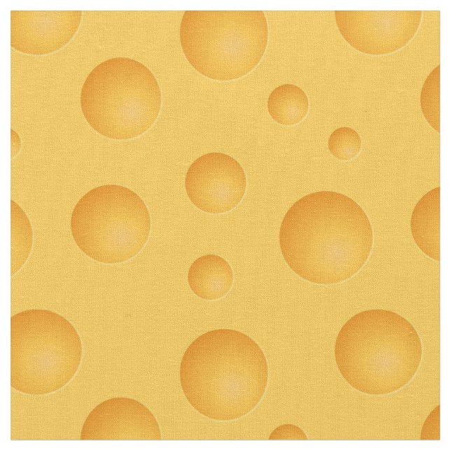Tissu Motif de fromage jaune (Fermer)