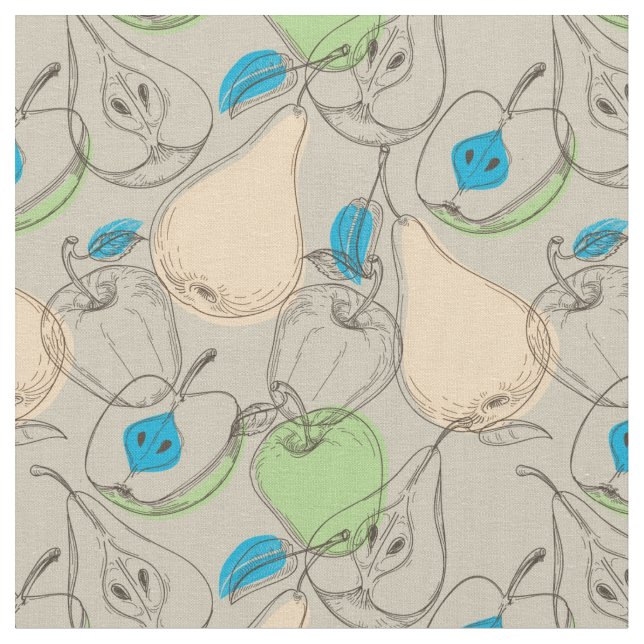 Tissu Motif de fruits (Fermer)