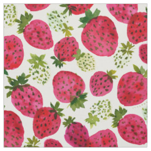 Tissu MOTIF de fruits à la confiture STRAWBERRY