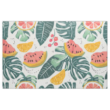 Motif de fruits tropicaux | Cottage d'été sans cou