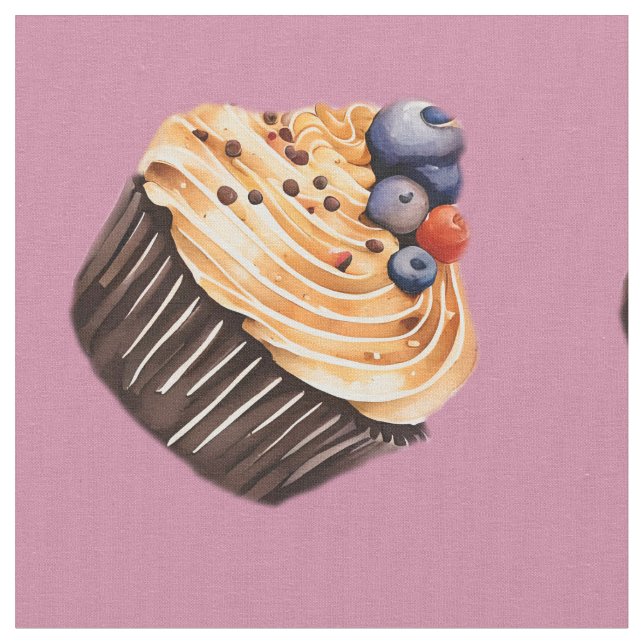 Tissu Motif de gâteaux sucrés (Fermer)