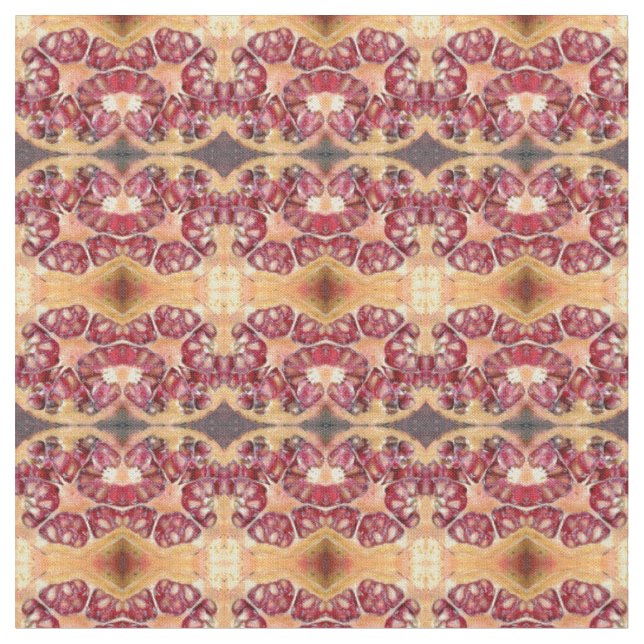 Tissu Motif de graines de grenade (Fermer)