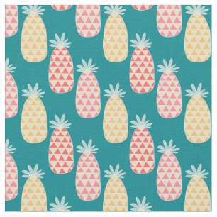 Tissu Motif de griffonnage d'ananas