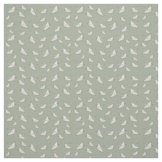 Tissu Motif de grues en papier (Échantillon)