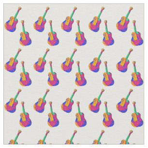 Tissu Motif de guitare super