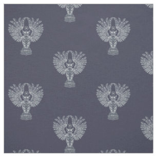 Tissu Motif de Hibou de Nuit