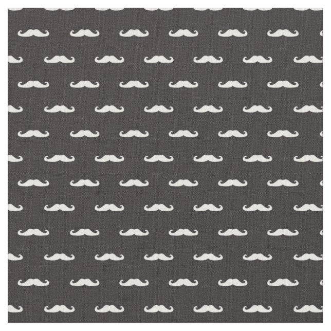 Tissu Motif de hippie de moustache (Fermer)