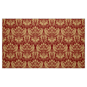 Tissu Motif de Impression Faucons & Chiens de Chasse Méd